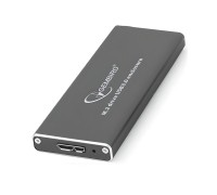 Зовнішня кишеня Gembird для підключення SSD M.2, USB 3.0, алюміній, Black (EE2280-U3C-01)