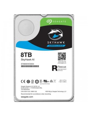 Накопитель HDD SATA 8.0TB Seagate SkyHawk AI Surveillance 7200rpm 256MB (ST8000VE001)