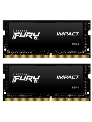 Модуль пам`ятi SO-DIMM 2x8GB/3200 DDR4 Kingston Fury Impact (KF432S20IBK2/16)