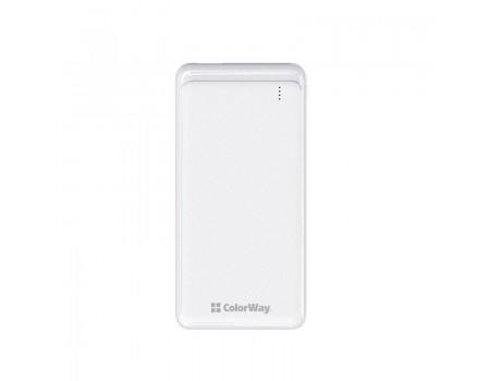 Універсальна мобільна батарея ColorWay Slim PD 10000mAh White (CW-PB100LPG3WT-PD)