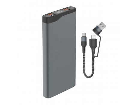 Універсальна мобільна батарея 4smarts VoltHub Pro 10000mAh 22.5W with Quick Charge, PD gunmetal *Select Edition*
