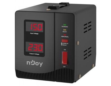 Стабілізатор NJOY Alvis 1000 (AVRL-10001AL-CS01B) AVR, 1 розетка