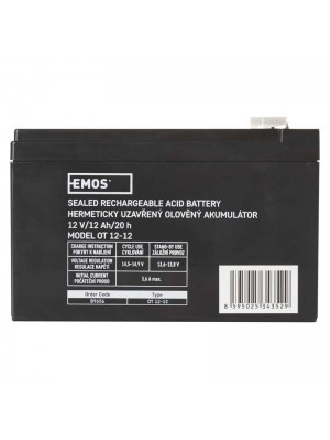 Акумуляторна батарея Emos B9656 12V 12AH (FAST.6.3 MM) AGM