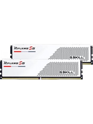 Модуль пам`ятi DDR5 2x16GB/6000 G.Skill Ripjaws S5 White (F5-6000J3238F16GX2-RS5W)