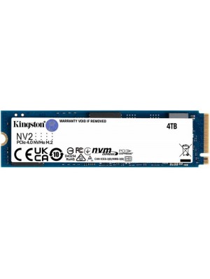 Накопичувач SSD 4TB M.2 NVMe Kingston NV2 M.2 2280 PCIe Gen4.0 x4 (SNV2S/4000G)