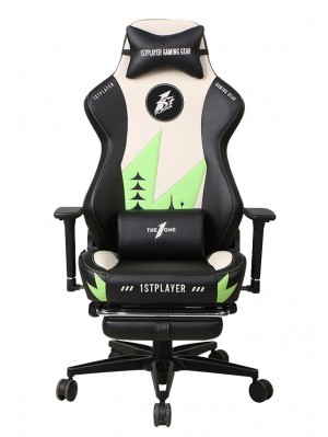 Крісло для геймерів 1stPlayer Duke Black-White-Green