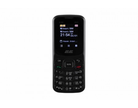 Мобiльний телефон 2E E180 2023 Dual Sim Black (688130251044)