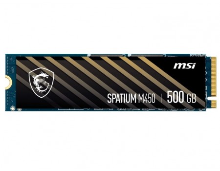 Накопитель SSD 500GB MSI Spatium M450 M.2 2280 PCIe 4.0 x4 NVMe 3D NAND TLC (S78-440K220-P83)