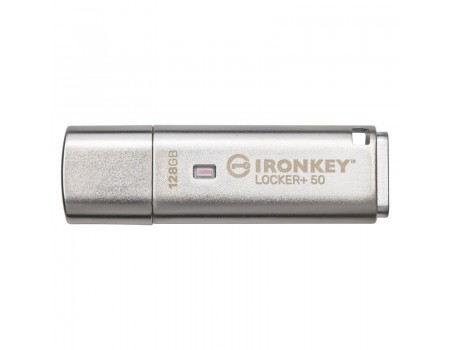 Флэш-накопитель USB3.2 128GB Kingston IronKey Locker+ 50 (IKLP50/128GB)