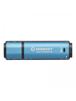 Флеш-накопичувач USB3.2 32GB Kingston IronKey Vault Privacy 50 Type-A Blue (IKVP50/32GB)