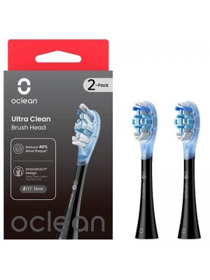 Насадка для зубної електрощітки Oclean UC02 B02 Ultra Clean Brush Head Black (2 шт) (6970810553543)