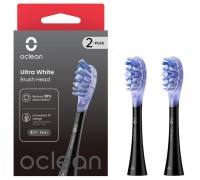 Насадка для зубної електрощітки Oclean UW02 B02 Ultra White Brush Head Black (2 шт) (6970810553550)