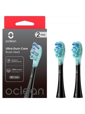 Насадка для зубної електрощітки Oclean UG02 B02 Ultra Gum Care Brush Black (2 шт) (6970810553567)