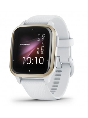 Смарт-часы Garmin Venu Sq 2 Light Gold Aluminum Bezel with White Case and Silicone Band (010-02701-81)