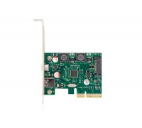 Плата розширення Frime PCI-E to USB3.2 Gen2 TYPE-A+C (1+1 порти) ASM3142 (ECF-PCIEtoUSB011.LP)