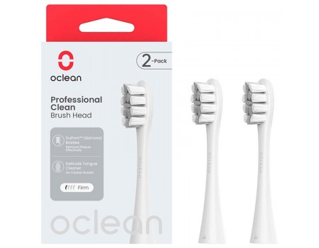 Набор сменных щеток-насадок Oclean P1C10 Brush Head Grey (2шт)