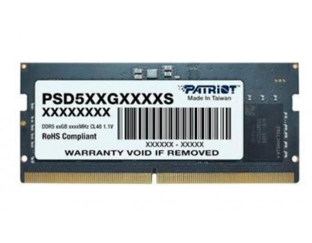 Модуль пам`яті SO-DIMM 8GB/4800 DDR5 Patriot Signature Line (PSD58G480041S)