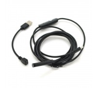 2  in 1  MicroUSB/PC HD эндоскоп, мини камера 7.0 mm, мягкий провод, 2м