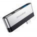 Переходник BOROFONE DH1 Type-C(Male) - USB3.0+2*USB2.0, Black, Box