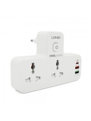 Сетевой фильтр LDNIO SE2311, 4 Розетки + 4 USB, 2 м, сечение 3х0,75мм, White, Box