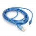 Кабель USB 2.0 (AM/Mini 5 pin) 3,0м, Blue