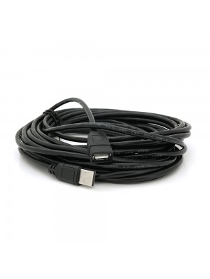 Удлинитель USB 2.0 AM/AF, 10.0m, 1 феррит, Black