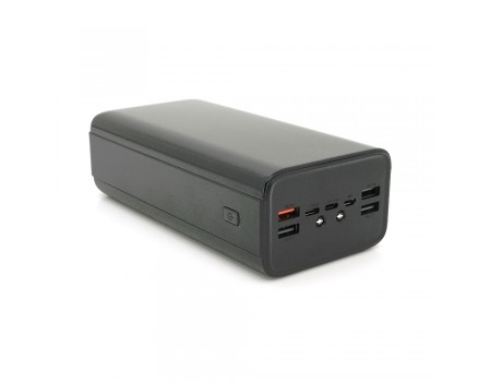 Powerbank PZX V50 50000mAh, PD 22.5W, 3xUSB2.0+USB3.0, 4 кабелі, Black/White, (1100g), Box