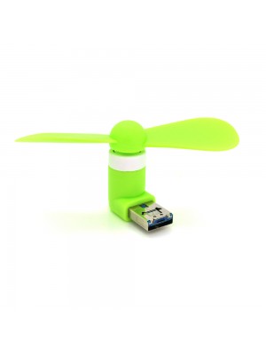 Вентилятор 90° USB, Mix color, OEM