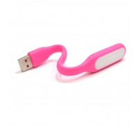 Фонарик гибкий LED USB, Pink, OEM