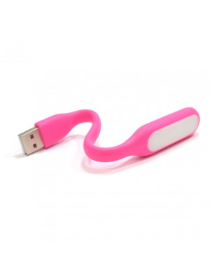 Фонарик гибкий LED USB, Pink, OEM