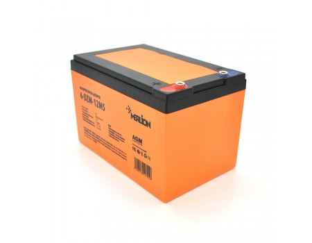 Тяговая аккумуляторная батарея AGM MERLION 6-DZM-12, 12V 12Ah M5 (151х98х101 мм) Orange Q3