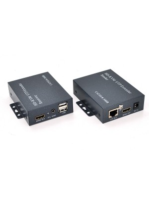 Одноканальный активный удлинитель HDMI сигнала по кабелю UTP. Дальность передачи: до 120 метров, cat5e/cat6e 1080P/3D. Управление через USB