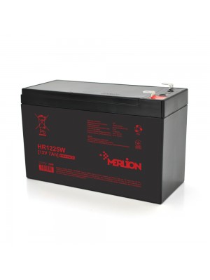 Аккумуляторная батарея MERLION HR1225W, 12V 7Ah ( 151 х 65 х 94 (100) ) Q10/420