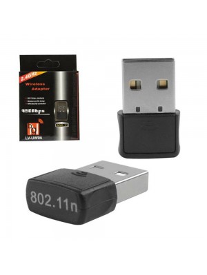 Беспроводной сетевой адаптер  Wi-Fi-USB Merlion CL-UW06, RT7601, 802.11bgn, 150MB, 2.4 GHz, WIN7/XP/Vista/2K/MAC/LINUX, Blister Q400