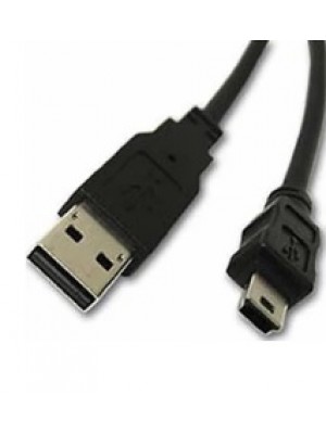 Кабель USB 2.0 (AM/Mini 5 pin) 0.4м, черный