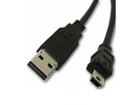 Кабель USB 2.0 (AM/Mini 5 pin) 0.4м, черный