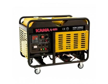 Генератор дизельний KDK12RE3, трехфазный 230/400V, 50Hz, 12KVA, об'єм 34л