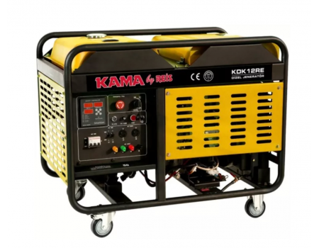 Генератор дизельный KDK12RE, 12KVA/10KW, однофазный 230V, Water COOL, объем 34л