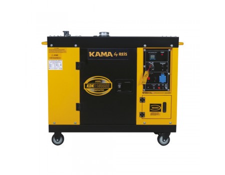 Генератор дизельный KDK11500SC, 11KVA, однофазный 230V, объем 12,5л