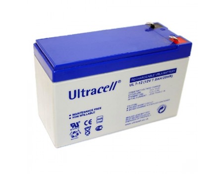 Акумуляторна батарея Ultracell UL7-12 AGM 12V 7 Ah  (151 x 65 x 99) White Q8/420