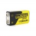 Аккумулятор LiitoKala 9V/1100mAh, крона, USB выход,NiMH Rechargeable Battery, 4 штуки в блистере цена за штуку