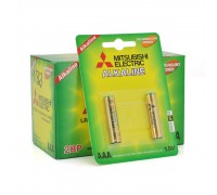 Батарейка щелочная MITSUBISHI 1.5V AAA/LR03, 2pcs/card, 24pcs/inner box, 288pcs/ctn