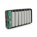 Портативный Power Bank 18W для роутеров, Output: USB 5V/2A, DC9V,2.7A/12V1.5A, 14000mAh(7*2000mAh), 155х75х23мм, 460грам, Black, BOX