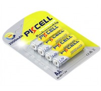 Аккумулятор PKCELL 1.2V AA 2000mAh NiMH Rechargeable Battery, 4 штуки в блистере цена за блистер, Q12