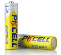 Аккумулятор PKCELL 1.2V AA 600mAh NiMH Rechargeable Battery, 2 штуки в блистере цена за блистер, Q