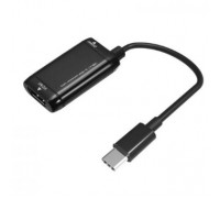 Конвертер Type-C (папа) на HDMI(мама) MHL, Black, Пакет