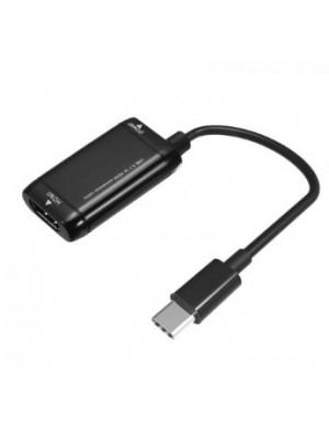 Конвертер Type-C (папа) на HDMI(мама) MHL, Black, Пакет