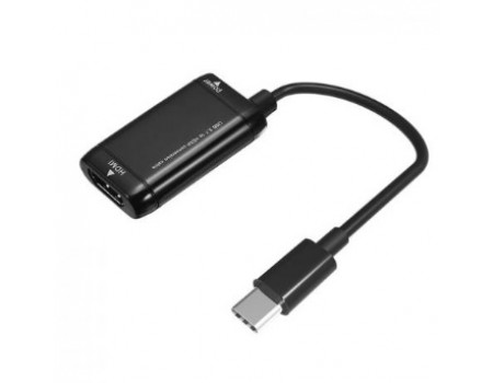 Конвертер Type-C (папа) на HDMI(мама) MHL, Black, Пакет