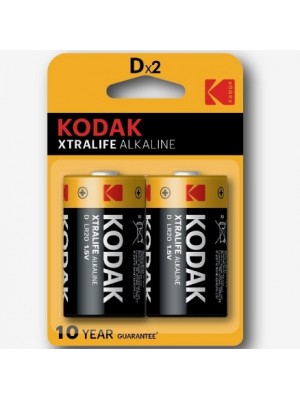 Батарейка щелочная KODAK XTRALIFE LR20, 2шт в блистере, цена за блистер