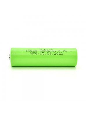 Аккумулятор WMP-4000 18650 Li-Ion Tip Top, 2000mAh, 3.7V, Green